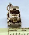 Rare Nuvo vintage tested sterling silver charm of an old London taxi