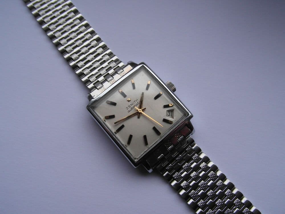 Very rare Mens Zenith automatic 1960 s vintage watch with original