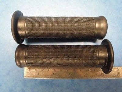 AMAL TYPE HANDLEBAR RUBBER GRIPS 7/8