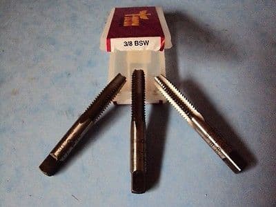 BRITISH CLASSIC WHITWORTH THREAD TAP SET 3/8