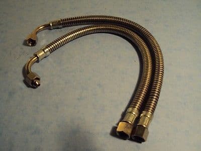 BSA OIL PIPE SET B GROUP (over gearbox routing)