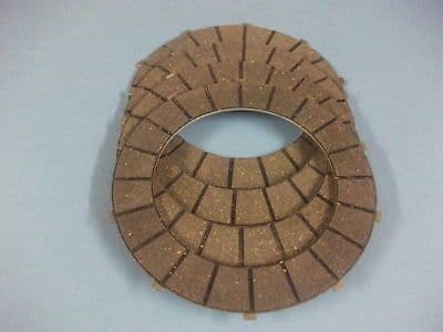 CLUTCH FRICTION PLATE X 4   BSA/TRIUMPH  UNIT SINGLES