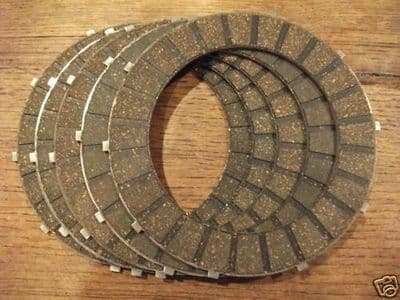 CLUTCH FRICTION PLATE X5    57-1362A    LIGHT ALLOY TRIUMPH/BSA TWINS