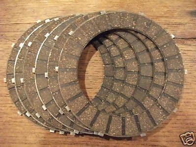 CLUTCH FRICTION PLATE X6, LIGHT ALLOY TRIUMPH/BSA TWINS