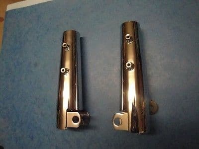 GENUINE TRIUMPH CHROME FORK COVERS 97-4480/81 1974-80  TR7 TI40 BONNEVILLE