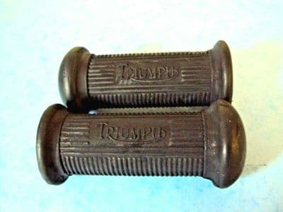 GENUINE TRIUMPH FRONT FOOTREST RUBBERS NF704 5T 3TA 5TA TIGER110 T120 BONNEVILLE