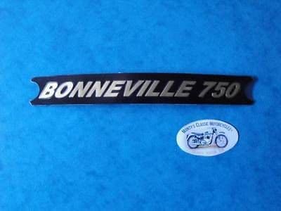 GENUINE TRIUMPH SIDE PANEL PLATE MOTIF 60-4385 1973-78  T140V BONNEVILLE