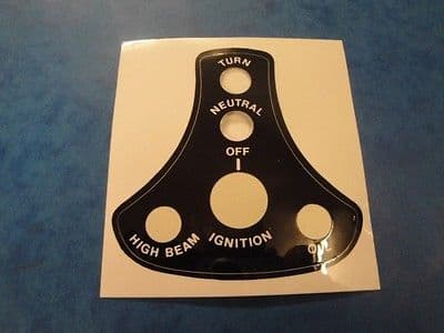 GENUINE TRIUMPH SWITCH PANEL DECAL 60-4622 1979-83 TR7 T140E T140ES T160 TRIDENT
