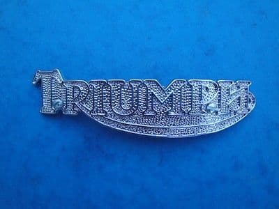 GENUINE TRIUMPH TANK BADGE 83-5361 1979-83  T140E T140D  US 2.8 GALLON TANKS