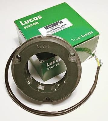 LUCAS 12VOLT 3 PHASE STATOR 47244  RM24  14.5 AMP 3 LEAD   BSA NORTON TRIUMPH