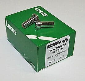 LUCAS 564 REAR LAMP LENS SCREW X2 LU 575219 1955-70 BRITISH BIKES