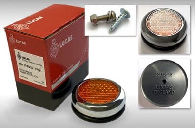 LUCAS FRONT AMBER REFLECTOR 57161  1968-70   BSA  NORTON  TRIUMPH