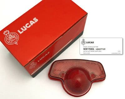 LUCAS L679 REAR LIGHT LENS 1967-73 BSA A65 NORTON 750 TRIUMPH T100 TR6 T120