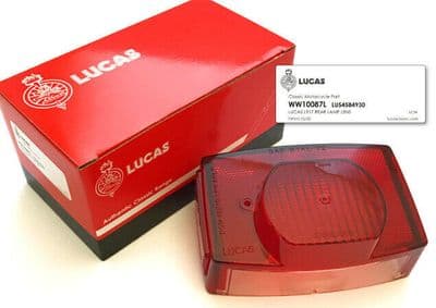 LUCAS L917  REAR LIGHT LENS 1973-83  NORTON 750/850 TRIUMPH T100R T140 T150 T160