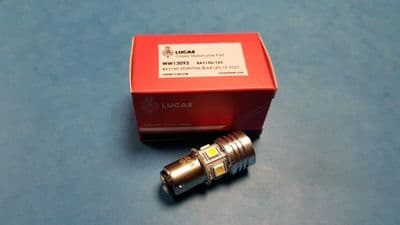 LUCAS LED STOP/TAIL BULB  12  VOLT   BAY15D    AJS  BSA TRIUMPH MATCHLESS NORTON