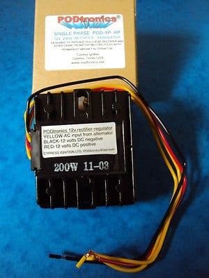 RECTIFIER- REGULATOR 12VOLT  200W 16 AMP HIGH OUTPUT  BSA NORTON TRIUMPH