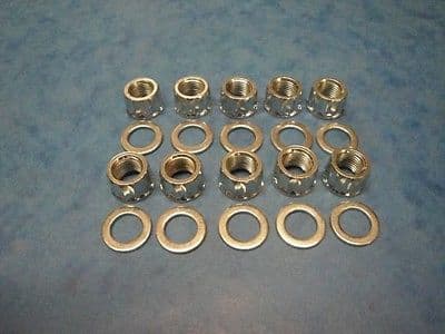 TRIUMPH BSA CYLINDER BASE NUT SET  T150 T160 TRIDENT  HURRICANE  ROCKET 3