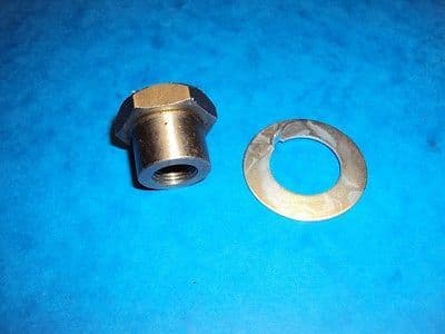 TRIUMPH CRANKSHAFT NUT & TAB WASHER E3977  5T 6T TIGER110 T120 1953 TO 72