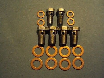 TRIUMPH CYLINDER HEAD OIL DRAIN BOLT SET  TR5 T100 ALLOY HEAD 1951-58