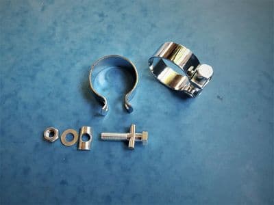 TRIUMPH EXHAUST BALANCE PIPE CLIP X2  70-7512 1969-83 T100R  TR6 T120 TR7 T140