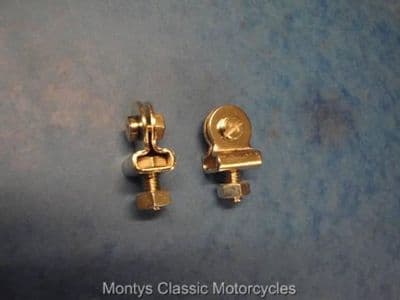 TRIUMPH FRONT NUMBER PLATE CLIPS H 741 TIGER100 TR6 T120 BONNEVILLE