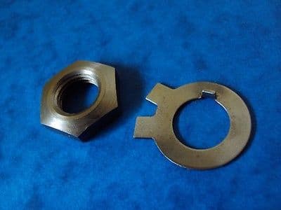 TRIUMPH MAINSHAFT KICKSTART RATCHET NUT 21-0594/57-2240 AND TAB WASHER