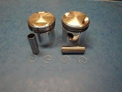 TRIUMPH PRE UNIT PISTONS 63MM +040  5T SPEEDTWIN TIGER 100 TR5 500CC 1938-58