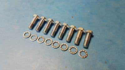 TRIUMPH REAR WHEEL SPROCKET BOLT SET  21-2010 1/4 X  UNF  1969 ON  T100 TR6 T120