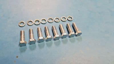 TRIUMPH REAR WHEEL SPROCKET BOLT SET  W 1500 1/4 X 26TPI  1963-68  T100 TR6 T120