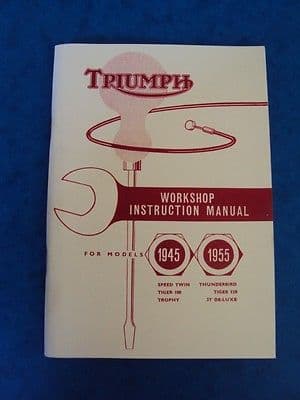 TRIUMPH WORKSHOP MANUAL 3T 5T SPEEDTWIN TR5 T100 TIGER110  1945-55
