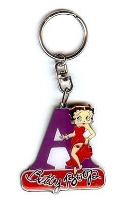 Betty Boop Alphabet Keyring - Letter A