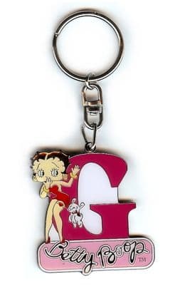 Betty Boop Alphabet Keyring - Letter G