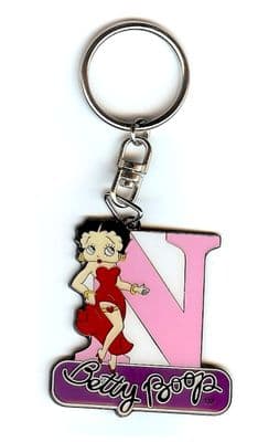 Betty Boop Alphabet Keyring - Letter N