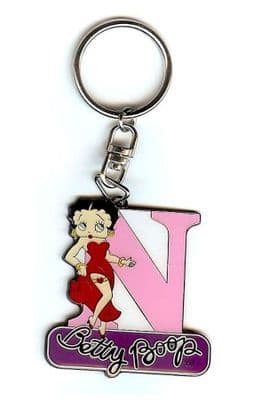 Betty Boop Alphabet Keyring - Letter N