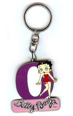 Betty Boop Alphabet Keyring - Letter O