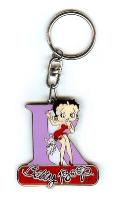 Betty Boop Alphabet Keyring - Letter R