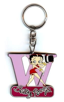 Betty Boop Alphabet Keyring - Letter W