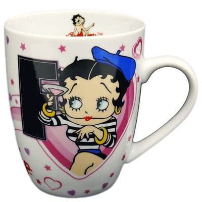 Betty Boop Alphabet Mug Letter  - (F)