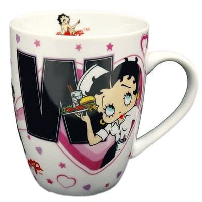 Betty Boop Alphabet Mug Letter  - (W)