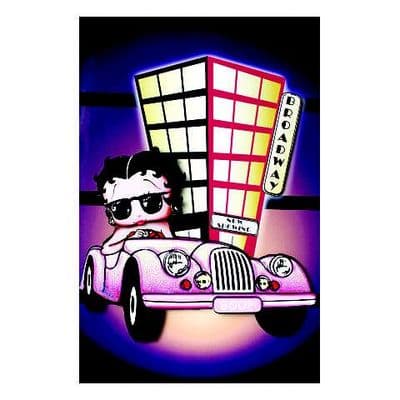 Betty Boop Decoupage Card - Broadway