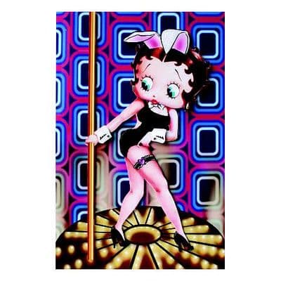 Betty Boop Decoupage Card - Bunny Girl