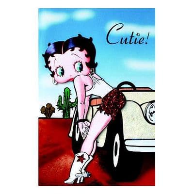 Betty Boop Decoupage Card - Cute