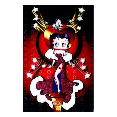 Betty Boop Decoupage Card - Showgirl