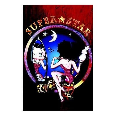 Betty Boop Decoupage Card - Superstar