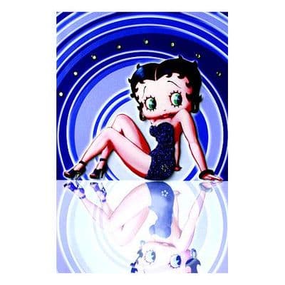 Betty Boop Decoupage Card - Swimsuit