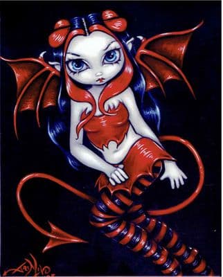 Devilish Art Tile
