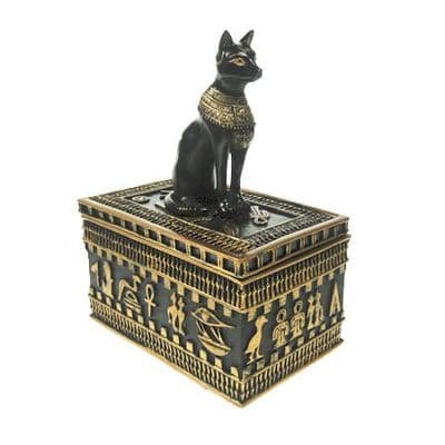 Egyptian Bastet Trinket Box