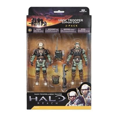 HALO REACH SERIES 3 - UNSC TROOPER SUPPORT STAFF 2 PACK