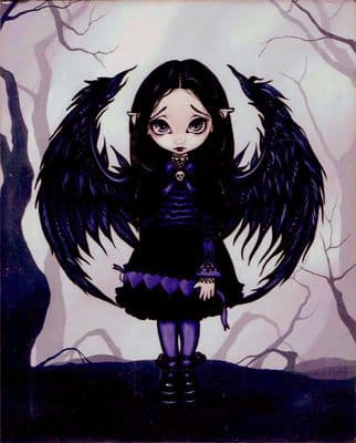 Purple Paper Heart Art Tile