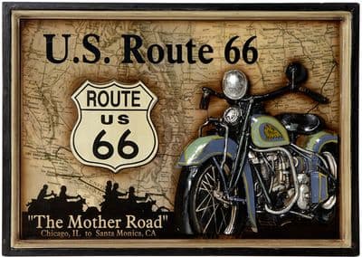 Route 66 Wall Plaque